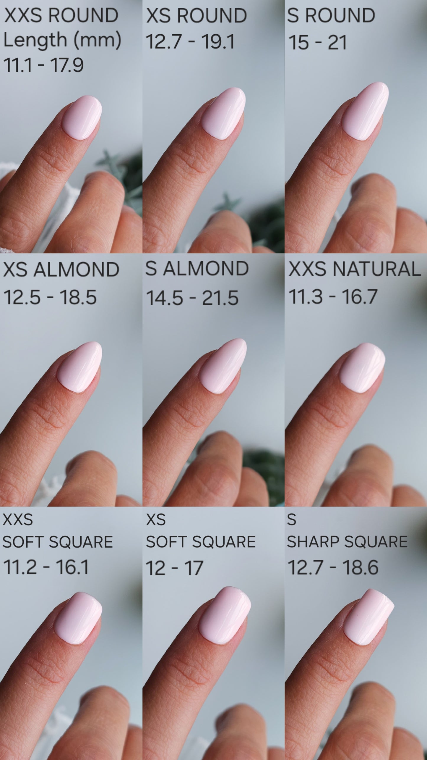 Pink | Press on nails XS round | Ready to ship