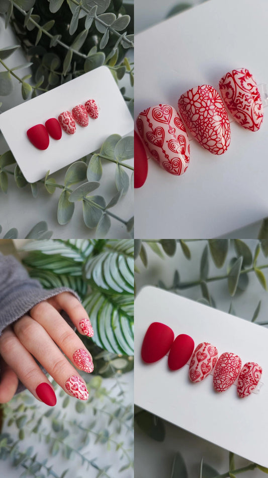 Matte and love | Press on nails