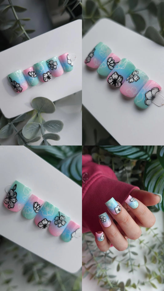 Ethereal bloom | Press on nails