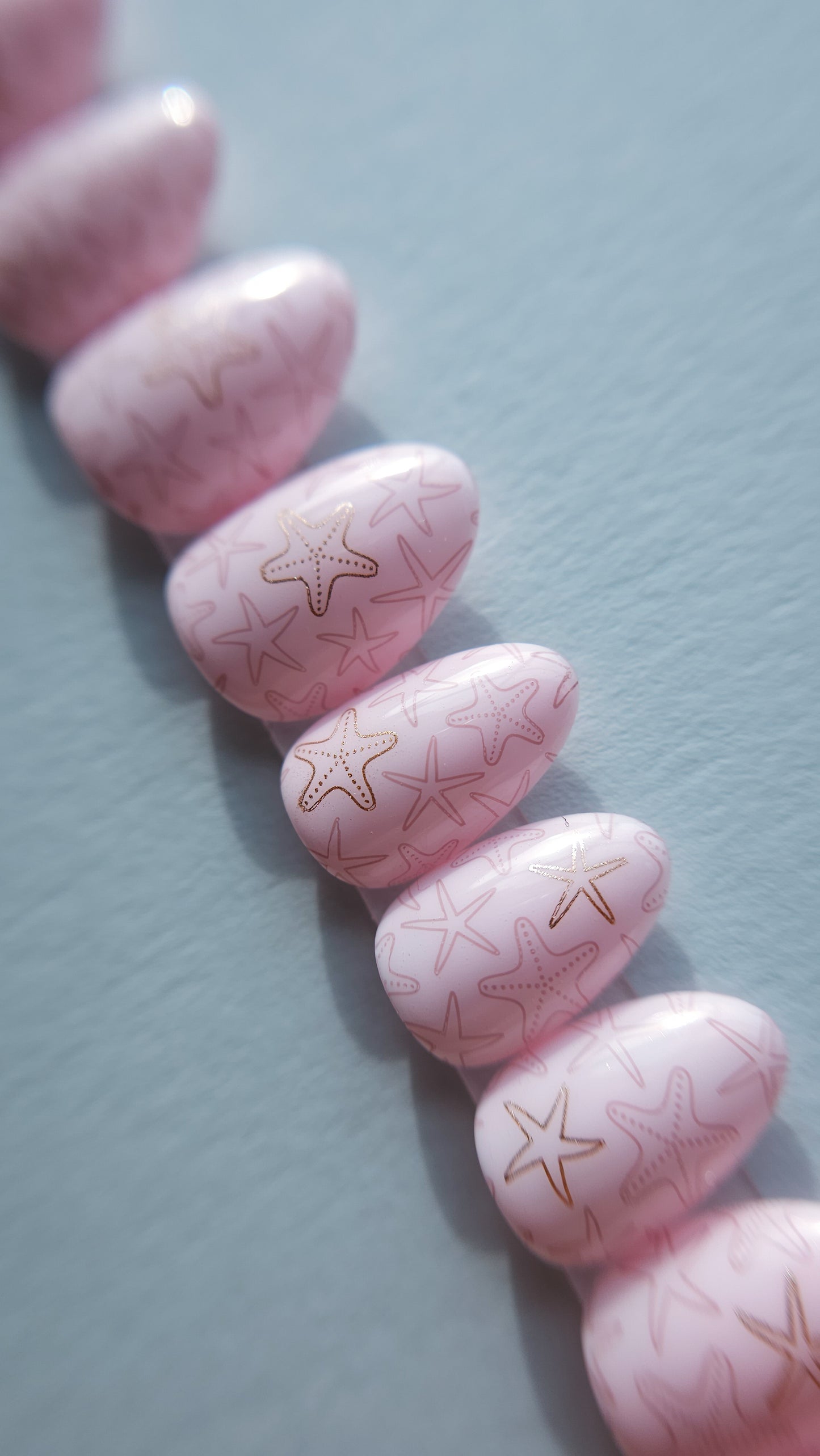 Starfish in pink | Press on nails