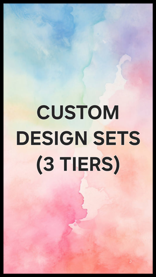 Custom design sets (3 tiers) | Press on nails