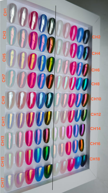 Solid chrome bundles | Press on nails