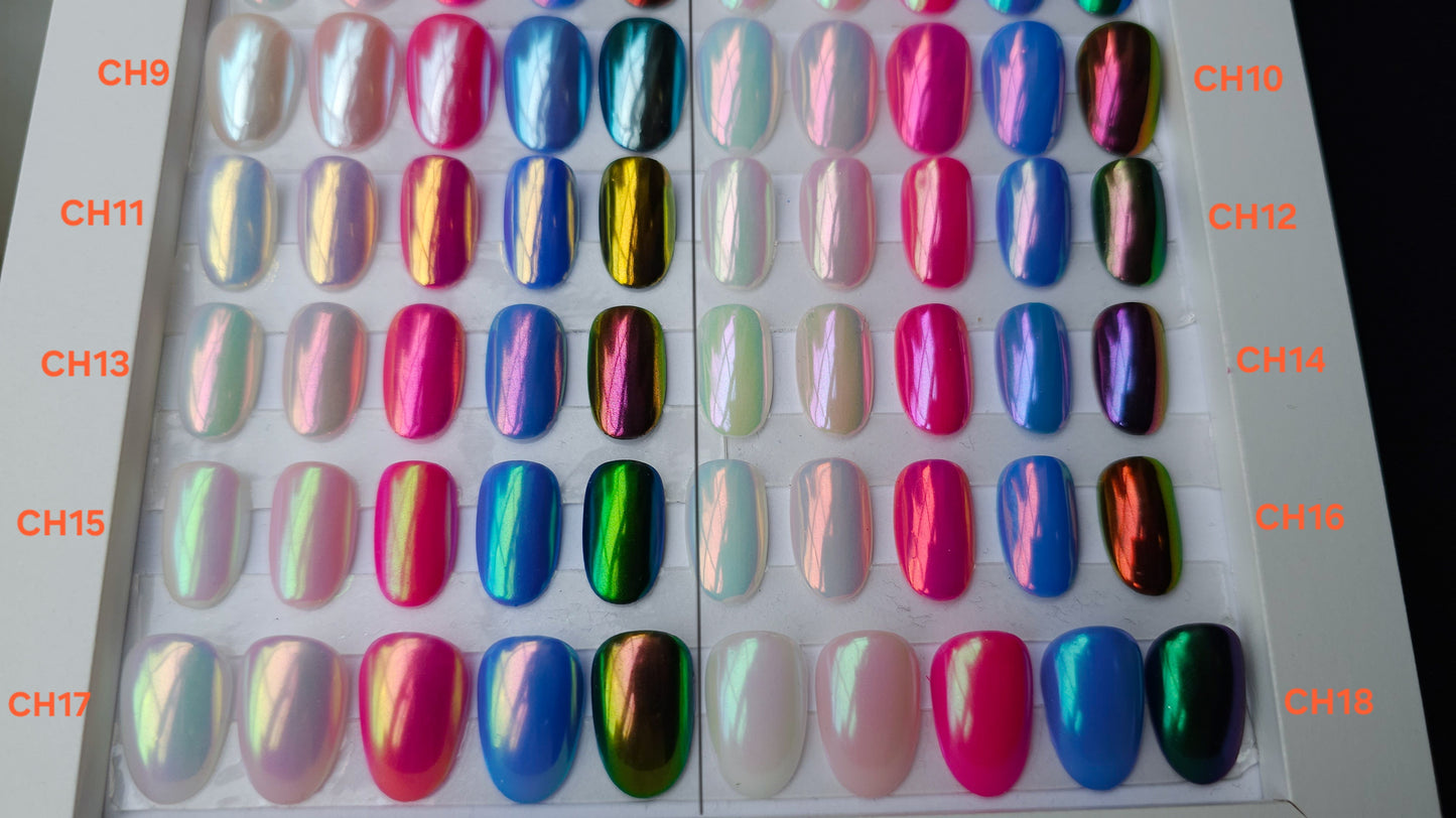 Solid chrome bundles | Press on nails