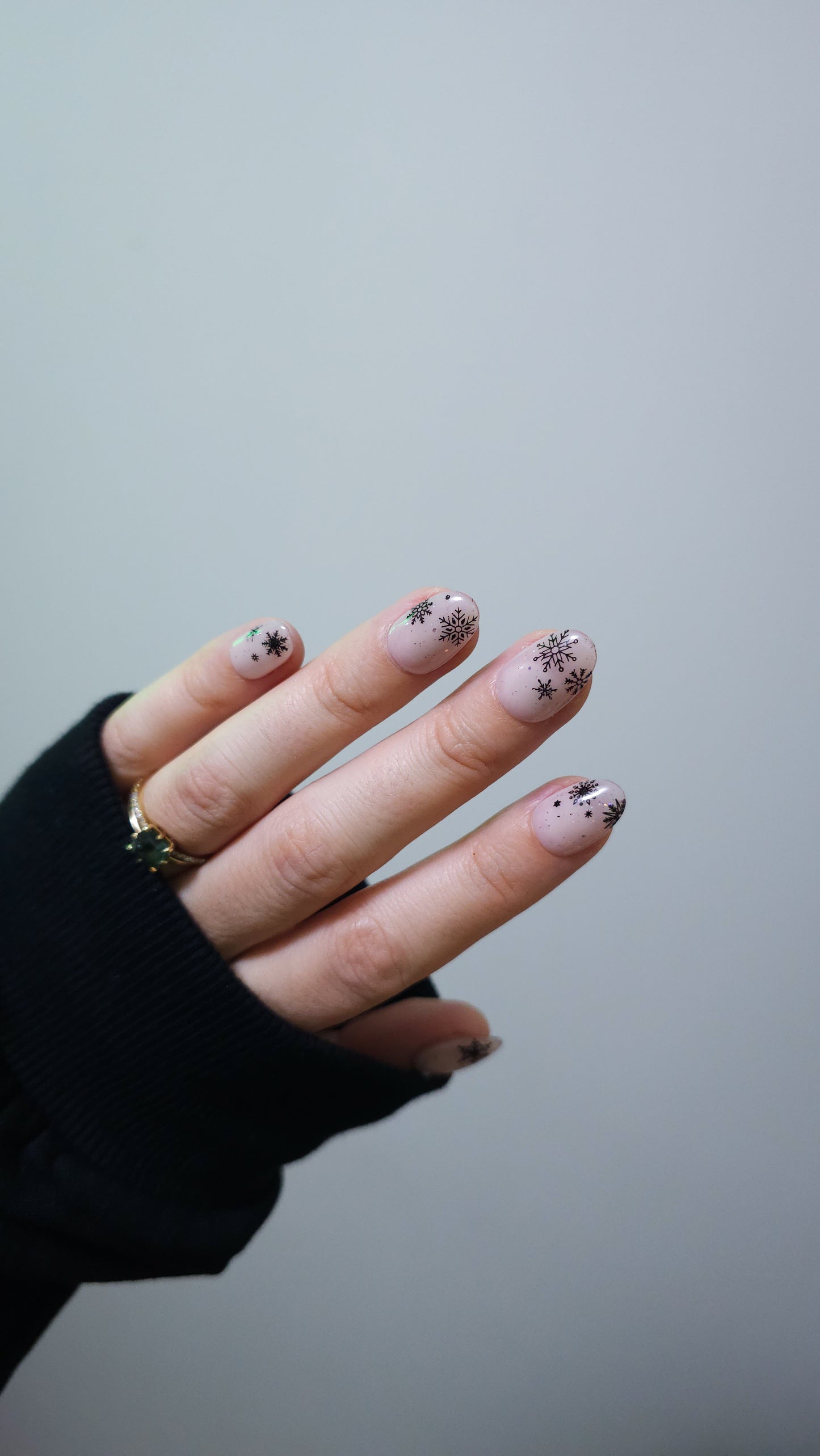 Snowflakes tips | Press on nails