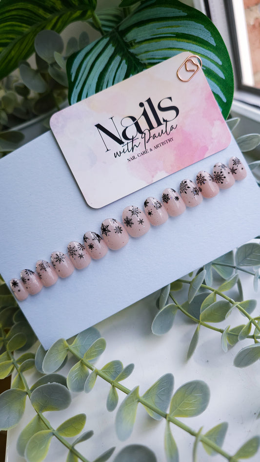Snowflakes tips | Press on nails
