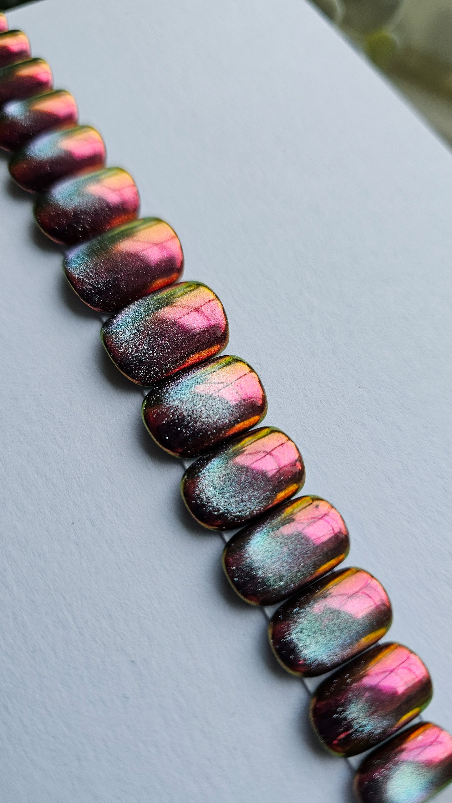 Galaxy chrome | Press on nails