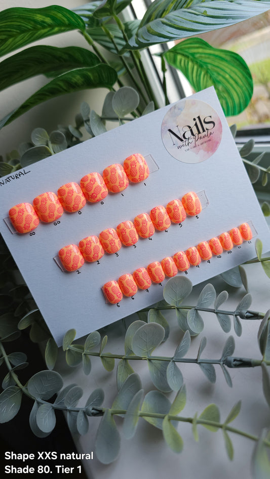 Pineapples | Press on nails XXS natural | Ready to ship