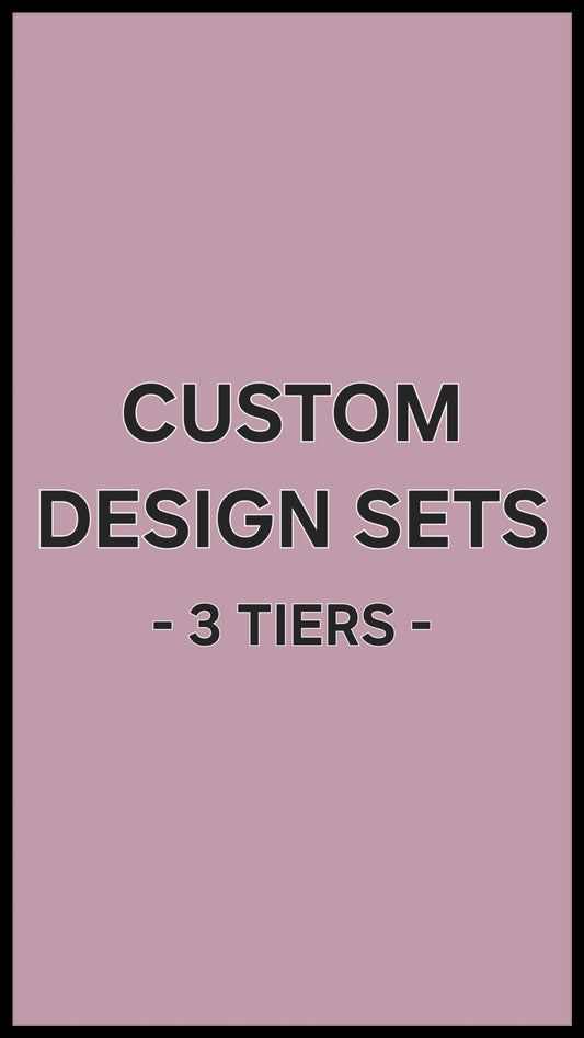 Custom design sets (3 tiers) | Press on nails