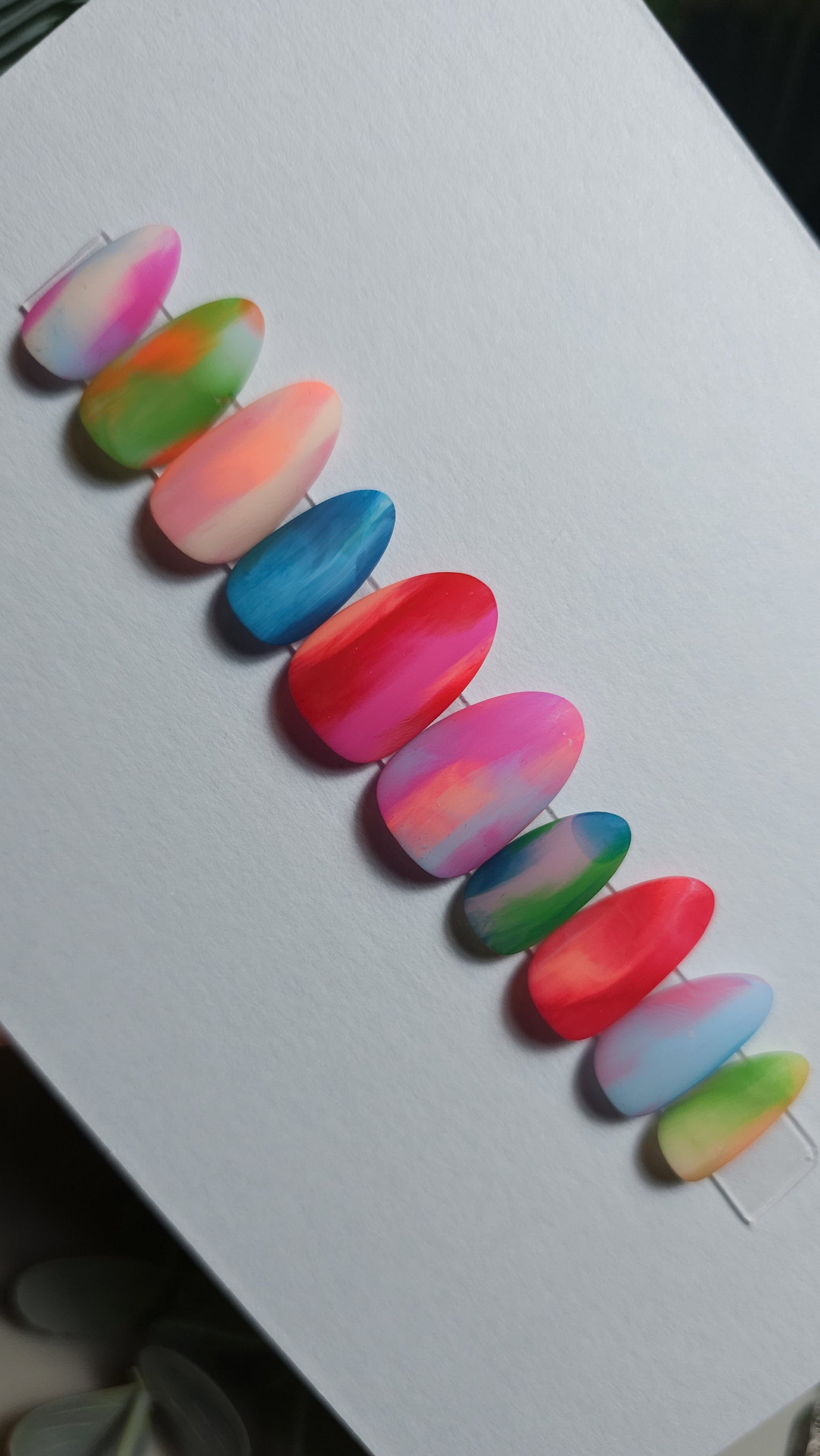 Colour smoosh | Press on nails