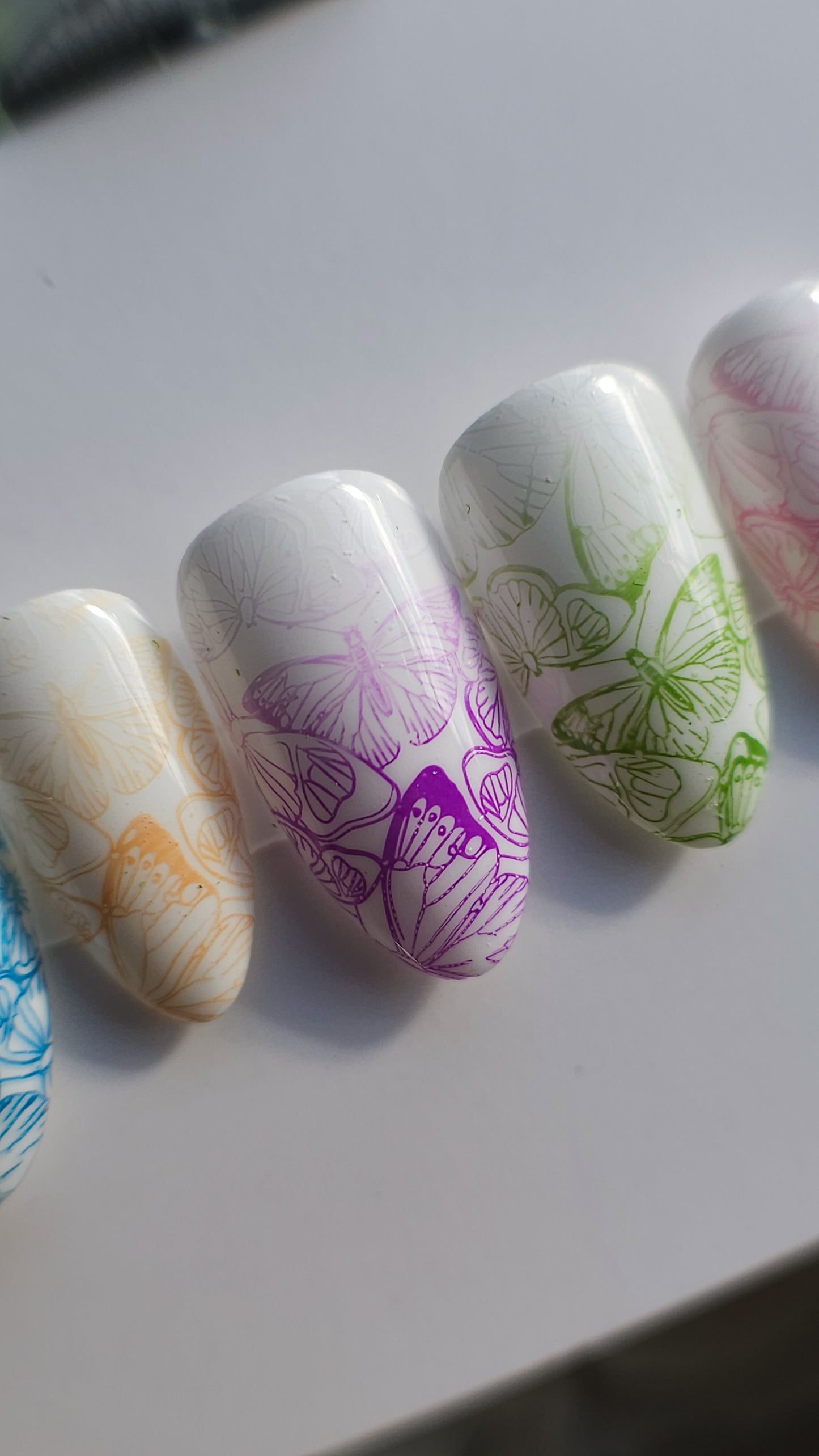 Butterflies gradient | Press on nails