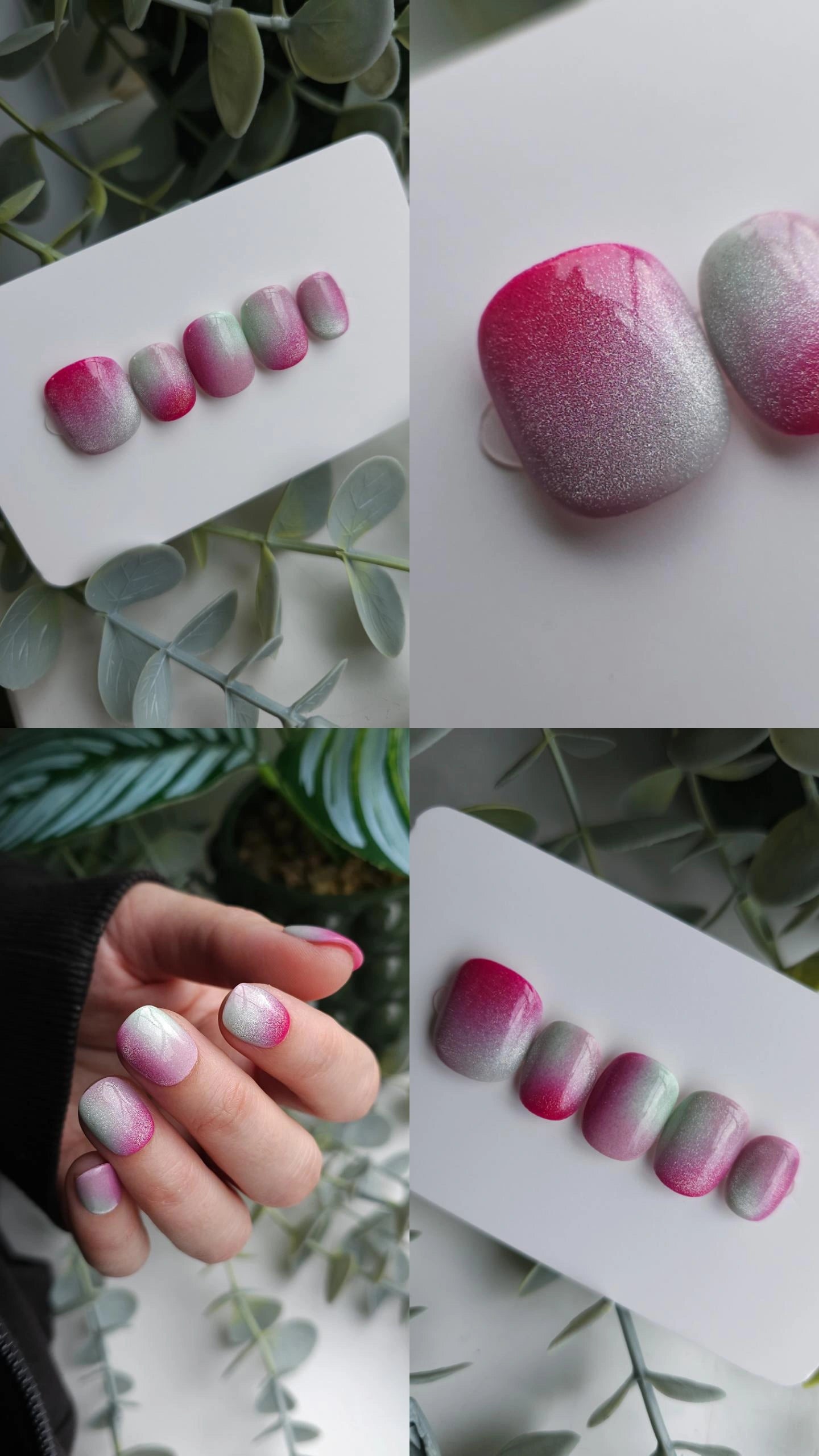 Magnetic mauve | Press on nails