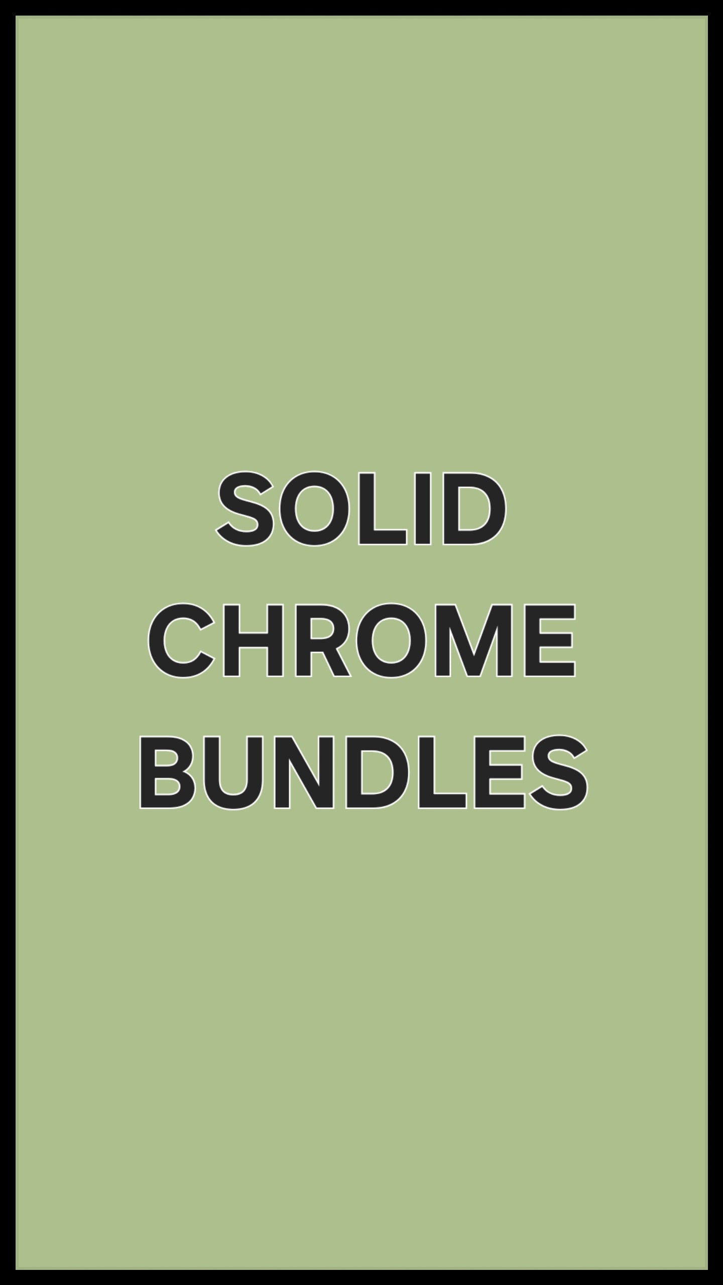 Solid chrome bundles | Press on nails