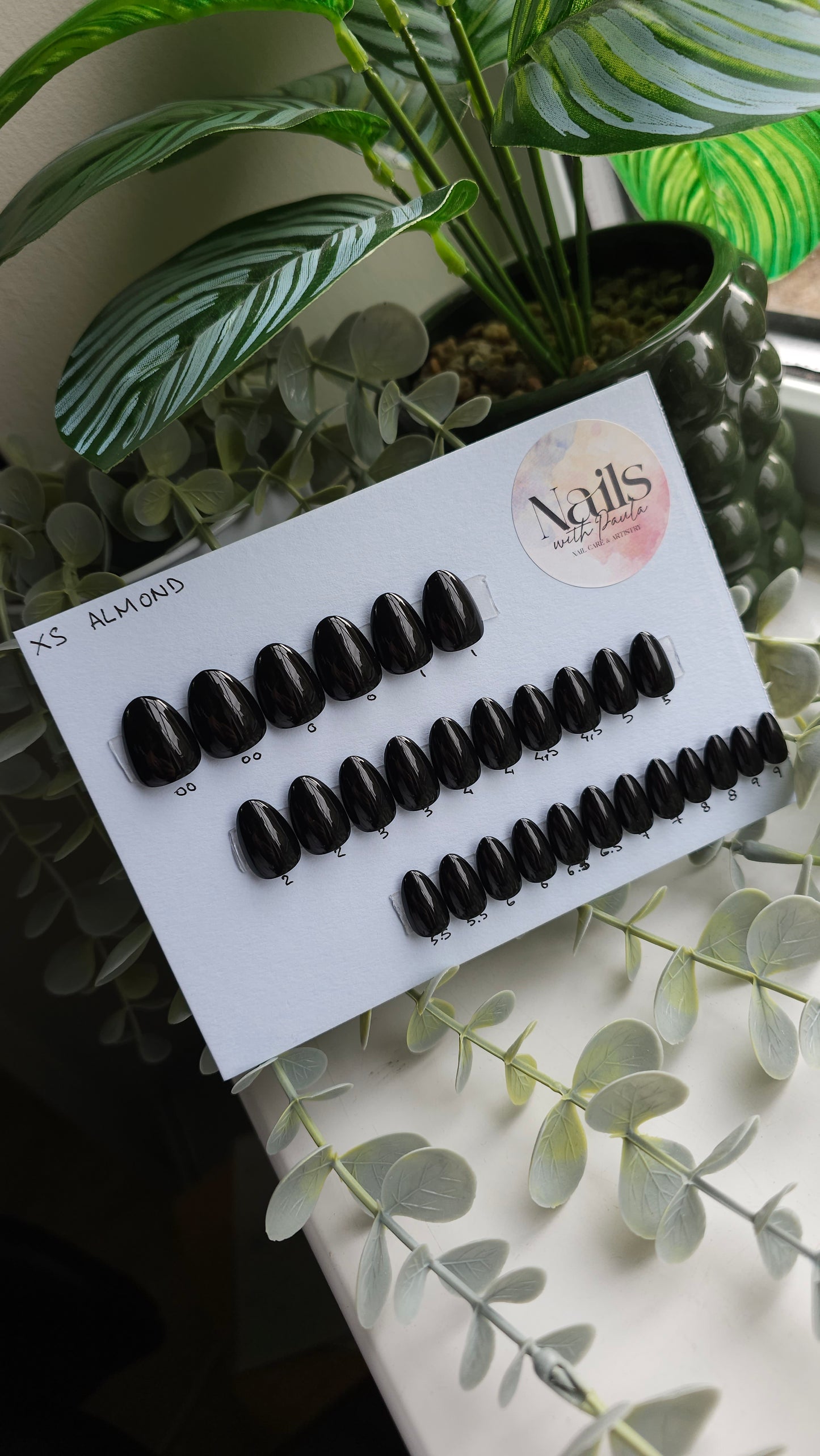 Black panther | Press on nails XS almond | Ready to ship