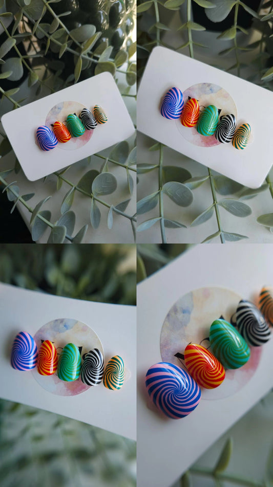 Hypnotic spirals | Press on nails